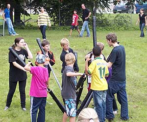Spaß im Sportpark Kiel-Gaarden, Jugger - © Dirk Mehrwald Spaß im Sportpark Kiel-Gaarden